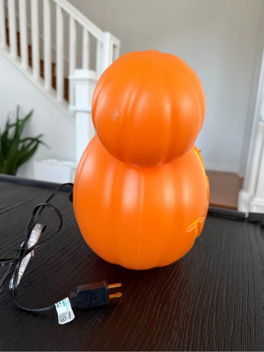 New Disney Parks Orange Mickey Mouse Pumpkin Light-Up Decor
